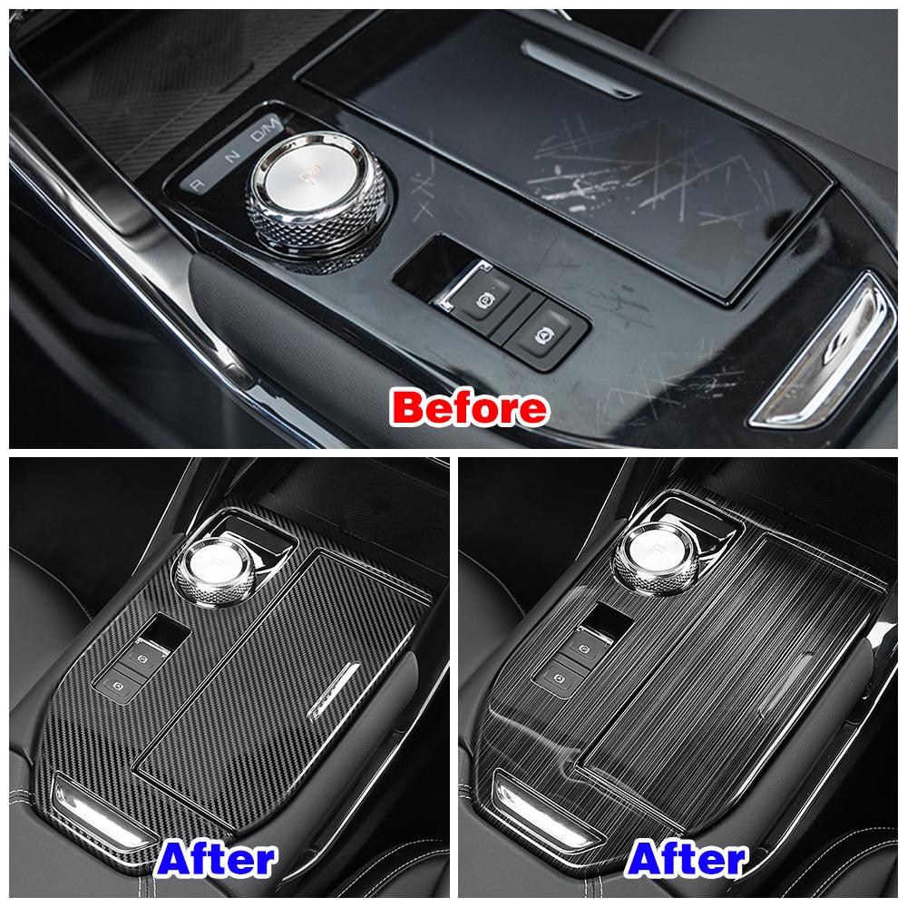 Для Haval H6 3-го поколения 2022, центральная панель управления механизмом переключения передач, рамка, крышка для хранения, наклейка, декоративная отделка интерьера