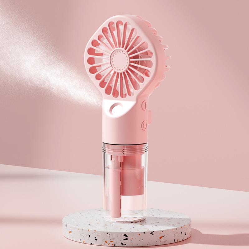 Portable Handheld Robot Spray Fan with Detachable USB Charging and Digital Display