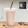 350/400/500/600Ml Clear Plastic Cups with Lids Straw Sturdy Iced Coffee Cups Disposable Plastic Smoothie Cups for Cold Drinks
