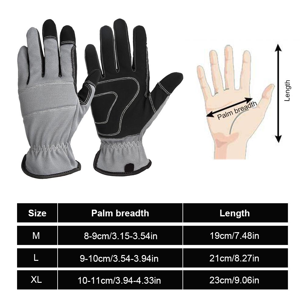 1 пара многофункциональных перчаток для садоводства из искусственной микрофибры, дышащие износостойкие перчатки для сенсорных экранов, защитные перчатки для труда