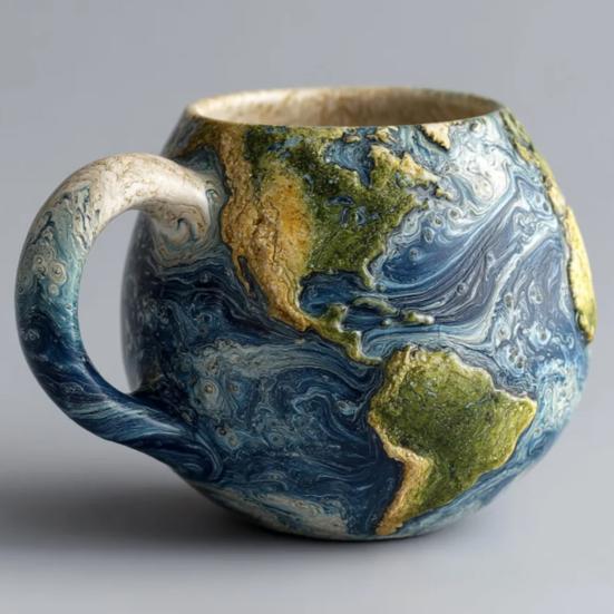 Кофейные чашки с космической тематикой и эргономичной ручкой, пригодные для мытья в посудомоечной машине, кружки с тиснением в виде планет Солнечной системы, кружки с изображением планет