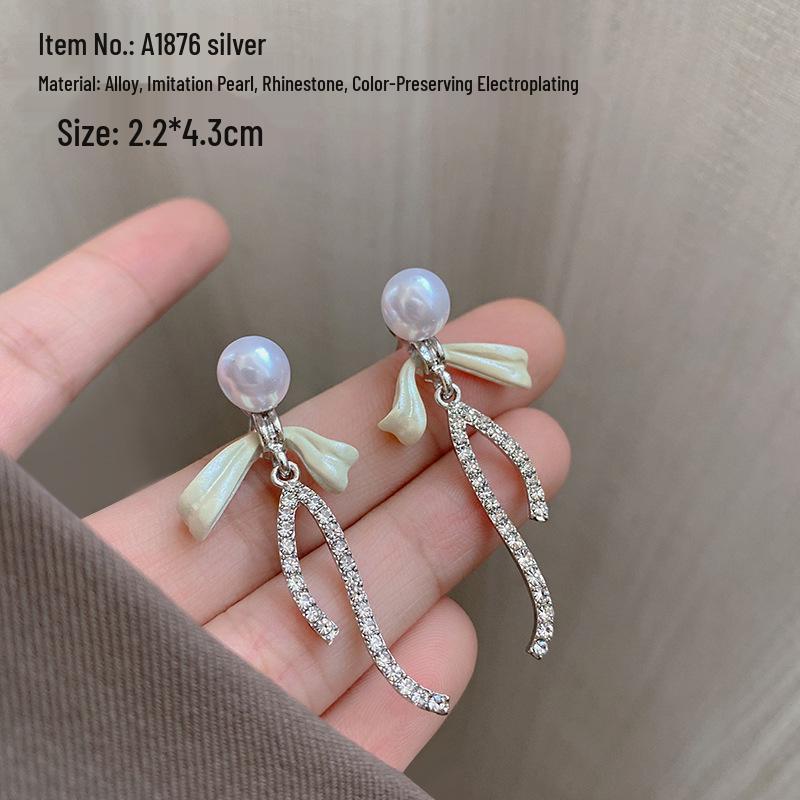 Elegant Imitation Pearl Stud Earrings – Luxury, Versatile Style for Women