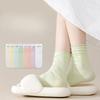 Female Summer Thin Cotton Month Son In The Tube Boneless Pile Socks