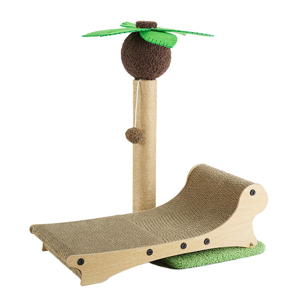 Cat Scratching Post with Beach Chair Multifunctional Sisal 4 Season Universal Cat Scratching Board