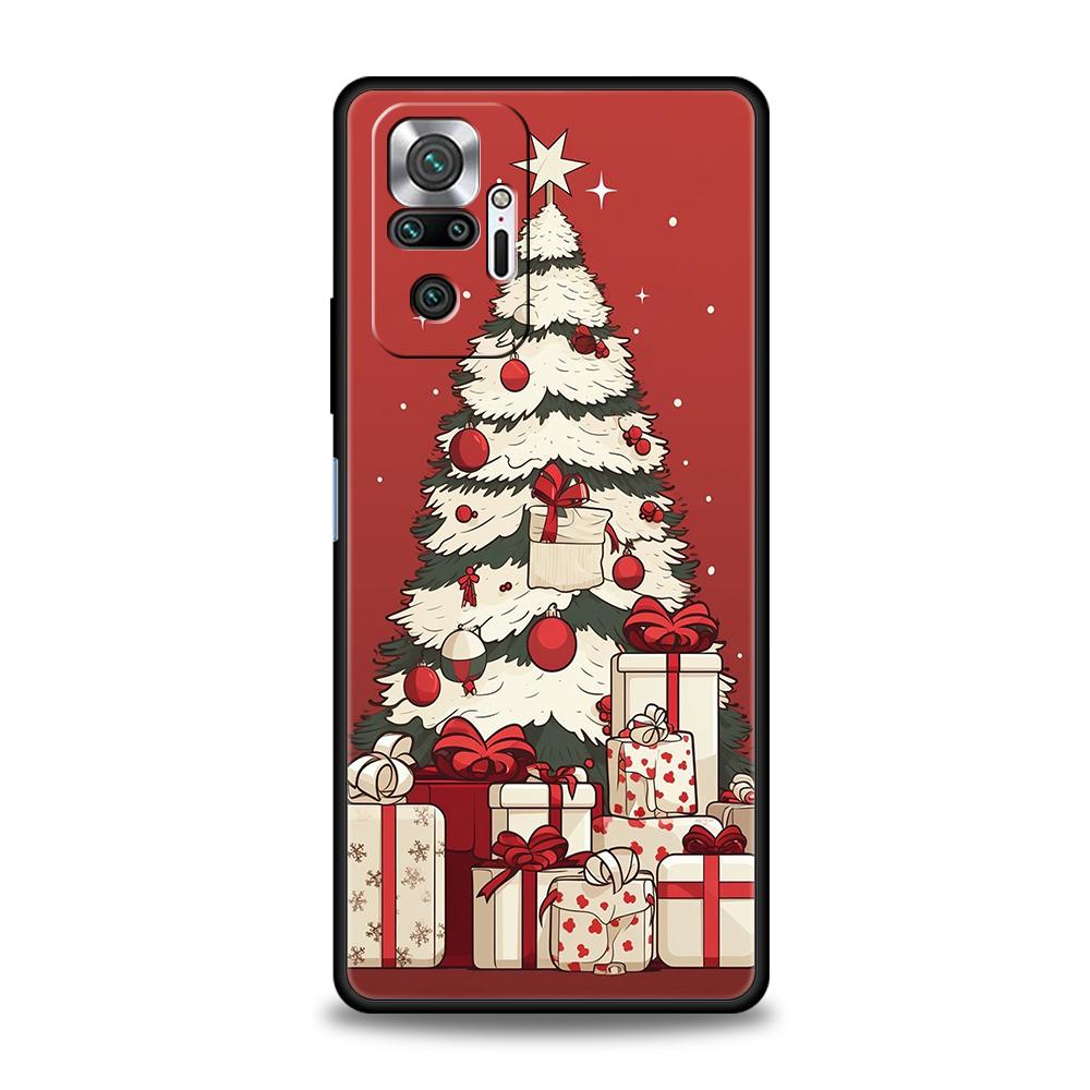 Чехол для телефона «Рождественская елка» для Xiaomi Redmi Note 14 13 12 10 11 Pro Plus 14C 13C 12C 10C 9C 5G Мягкий ТПУ Чехол
