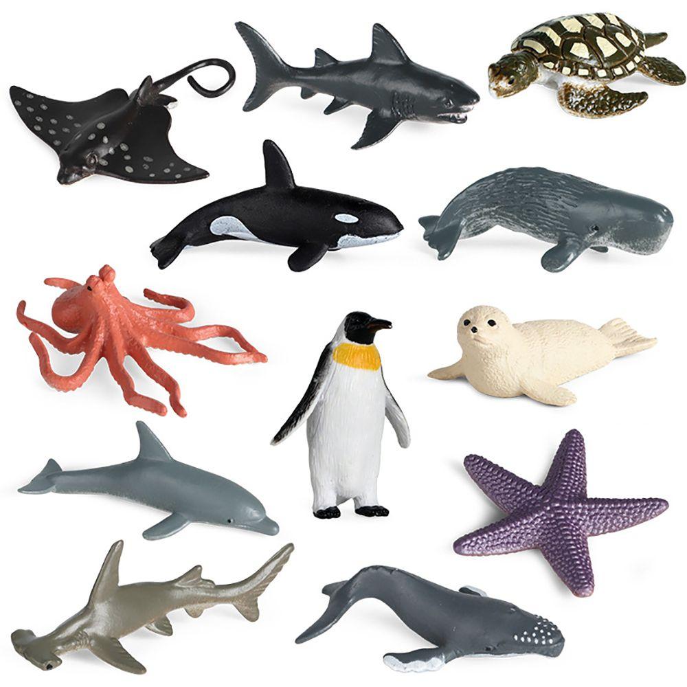 Marine Organism Model Turtle Crab Starfish Dolphin Octopus Penguin Ocean Creatures Figurine