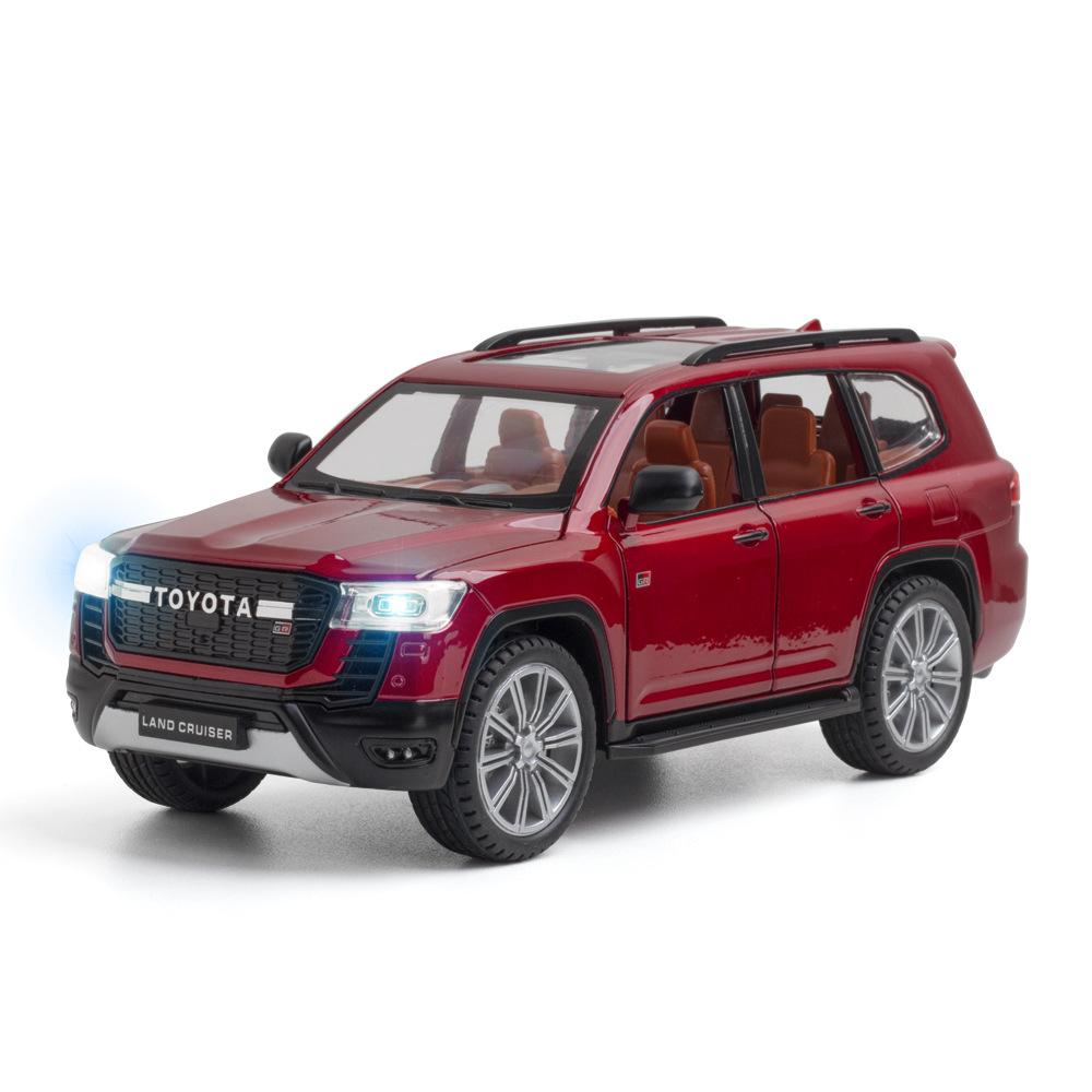 1/24 Toyota LAND CRUISER GT Prado SUV, модель автомобиля из сплава, литая под давлением металлическая игрушка, внедорожник, модель автомобиля со звуковым светом, подарки для детей