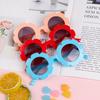 1pc Cute Cool Eyewear Streetwear Trend Children Sunglasses Vintage Sun Glasses Flower Shape