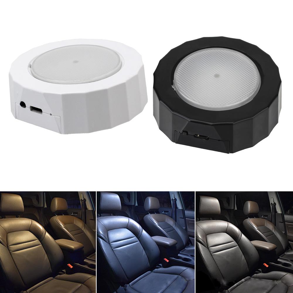 Перезаряжаемый автомобильный USB-светильник для чтения на крыше, потолочный магнитный светильник, ночник