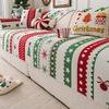 Christmas Printed Sofa Cover Four Season Universal Non Slip Seat Cushion Christmas Atmosphere Sofa Cover Cloth
