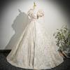 Graduation dress European, American French birthday princess dress champagne host annual meeting fluffy
