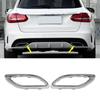 Car Exterior Exhaust Pipe Mufflers Cover Left/Right Exhaust Tail Pipe Cover Trims Simple Installation Suiatble for W205
