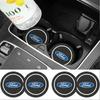 1/2pcs Car Anti-Slip Water Cup Pad Bottle Holder Mat Coaster For Ford Fiesta Ranger Fusion Escape Kuga Focus 3 Mustang Accessory