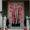 Halloween Decorative Door Curtain Blood Handprint Curtain Party Haunted House Door Pendant Horror Atmosphere Arrangement Props