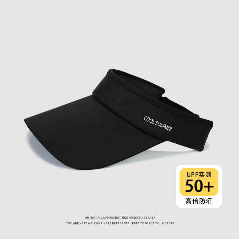 Men's sun hat, UV protection, sun-resistant, breathable, cooling, suitable for outdoor running, summer hat, women's open-top hat