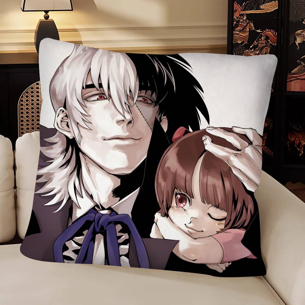 Anime Black Jack Pillow Case Fashion Square Pillowcase Bedroom Sofa Room Ins Decoration Leisure