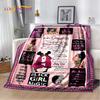 To My Daughter Son Grandedaughter Letter Christmas Present New Year Blanket,Soft Throw Blanket for Home Bedroom Bed Sofa Cover