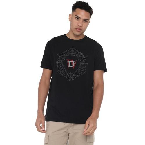Diablo IV Mens Pentagram Logo T-Shirt