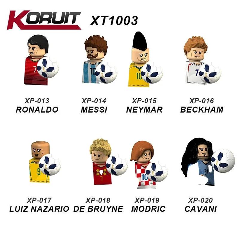 8/9Pcs/Sets Famous Basketball Football Players Building Blocks Sets Soccer Action Figures Bricks Toys Christmas Gifts