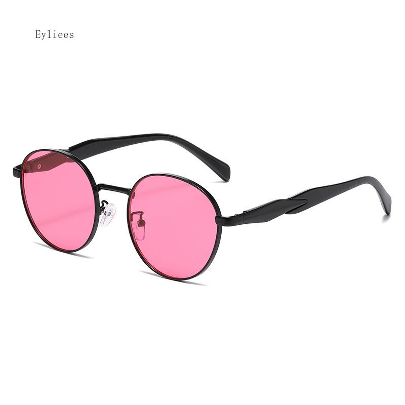 Винтажные круглые панк солнцезащитные очки женские модные градиентные очки мужские трендовые металлические солнцезащитные очки UV400