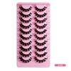 Fake Lashes Super Volume Extensions 3D Mink Hair False Eyelashes Russian Volume DD Curl Lashes