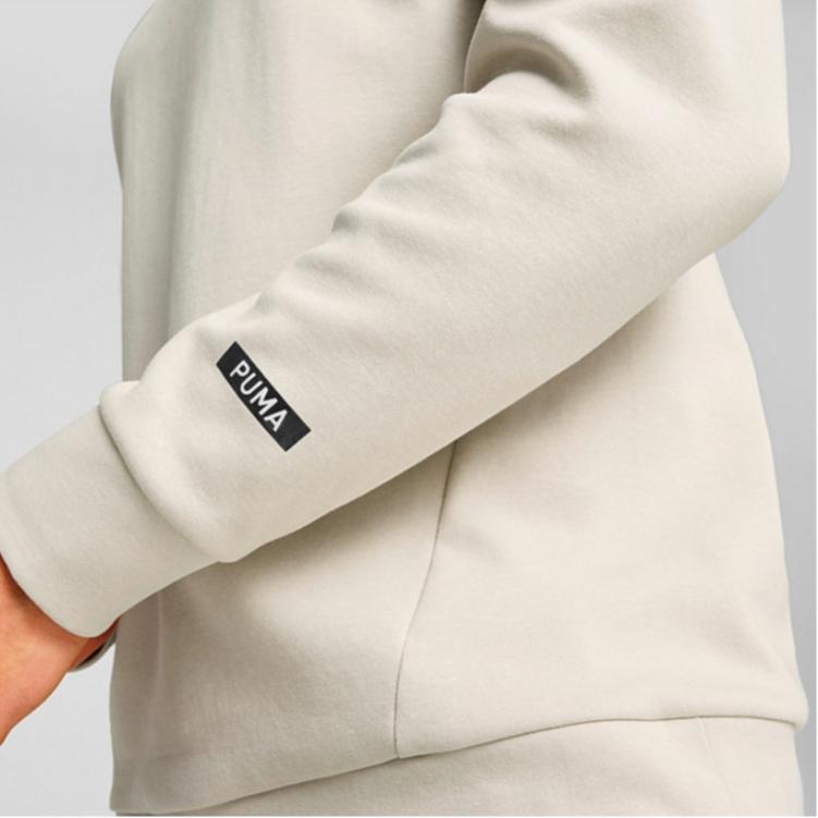 Puma Rad/Cal Dk Fw24 Crew свободный повседневный удобный простой универсальный пуловер свитшот мужской свитшот бежевый 684186-68