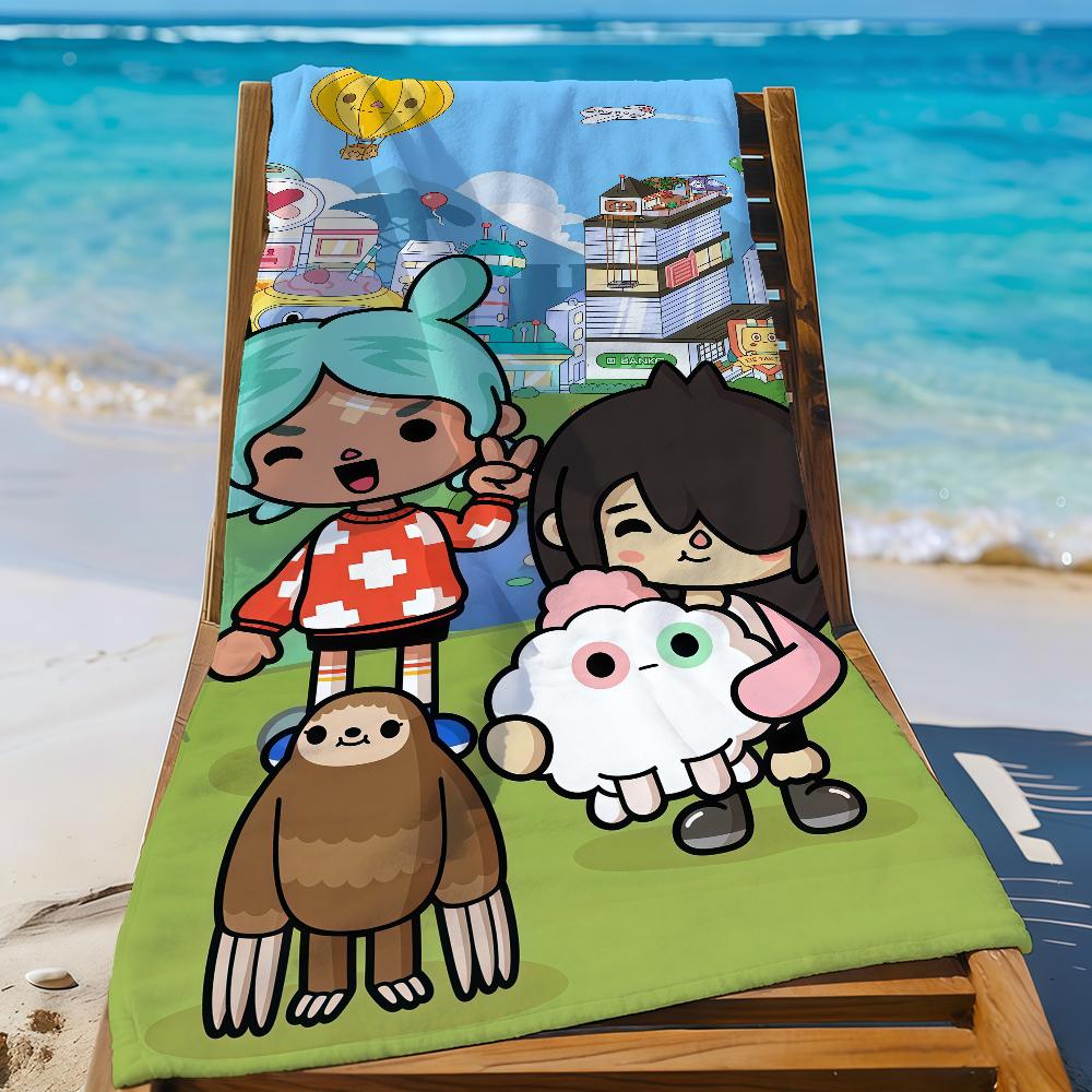 Игровое полотенце T-Toca Life W-World Спортивное Быстросохнущее Туристическое Снаряжение для Кемпинга Песозащитное Мягкое Легкое Большое Пляжное Полотенце
