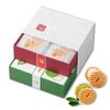 Kogetsu Hime Senjyu Senbei Rice Box Cream and Organic 12 Pieces Japanese Thank Return Offering (Snack Crackers) Two-Tier (Sugar Matcha, Each) /