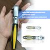 Трещоточный ключ с шарнирной головкой из легированной стали, нескользящая рукоятка, компактный трещоточный ключ, крепежный инструмент для промышленного использования