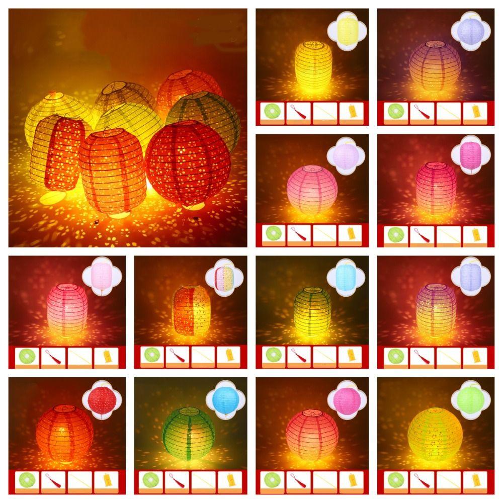 Handmade Paper Lamp Ball Luminous Mid Autumn Festive Lanterns Round Paper Lanterns Party Supplies