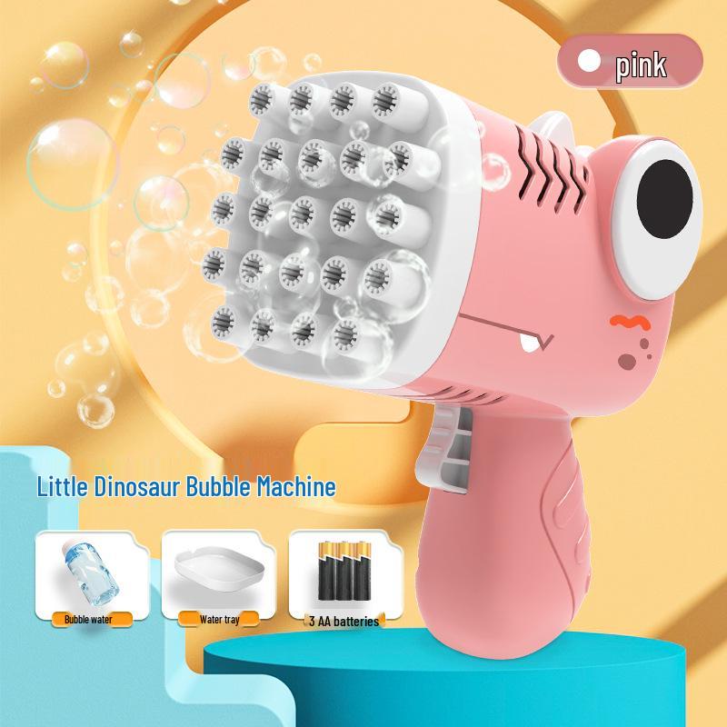 Детский пистолет с мыльными пузырями в виде динозавра - Полуавтоматический, Герметичный, Ручная игрушка