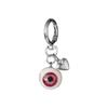 Goth Keychain Horror Eyeball Bag Halloween Accessories Gothic Heart Keychain Key Ring Funny Decor Cool Purse For Men Women