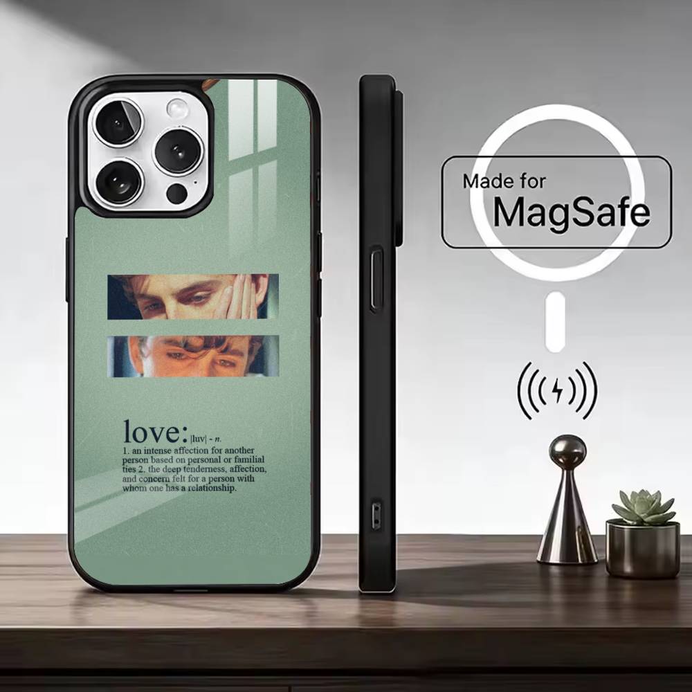 Чехол для телефона C-Call Me by Your N-Name для iPhone17,16,15,14,13,12,11 Plus,Pro Магнитный Для Magsafe Беспроводной Зарядки