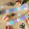 10M/Roll Classroom Borders Decorative Whiteboard Snowflake DIY Self-adhesive Bulletin Border Trim School Decoration