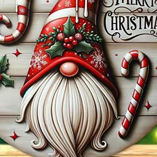 Круглая Рождественская Деревянная Вывеска-Венок Праздничный Настенный Декор для Внутренней Двери и Праздничного Домашнего Дисплея Натуральная Изготовленная Вывеска