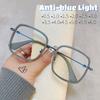 Очки для близорукости с большой металлической оправой, защитные очки для глаз с защитой от синего света, компьютерные очки Tr90, очки по рецепту, диоптрии от 0 до -6,0
