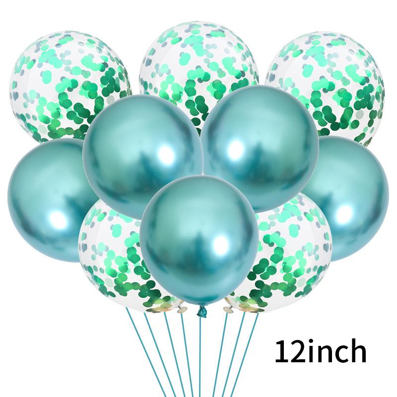 10 шт./лот, блестящие конфетти, латексные шары, романтические свадебные украшения, детский душ, декор для вечеринки в честь дня рождения, прозрачные воздушные шары, праздничные украшения