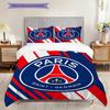 Комплект постельного белья с узором Paris F.C. Одеяло Покрывало Наволочка Домашний Декор Подарок на День Рождения (1 пододеяльник + 2 наволочки, без наполнителя)