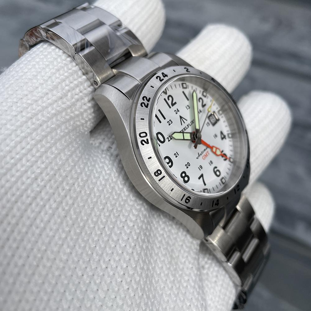 STEELFLIER Официальные SF792 GMT Механические Дайверские Часы Супер-Люминесцентные Механизм NH34 Водонепроницаемость 20 Бар Роскошные Часы из Нержавеющей Стали