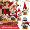 Penguin Candy Jar, Christmas Decorations Figurine Doll