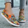 Яркий стиль Ретро Шик Женские Повседневные Кроссовки - Красочный Пейсли Принт, Легкая Ткань, Всесезонная Удобная Обувь, Повседневные Слипоны