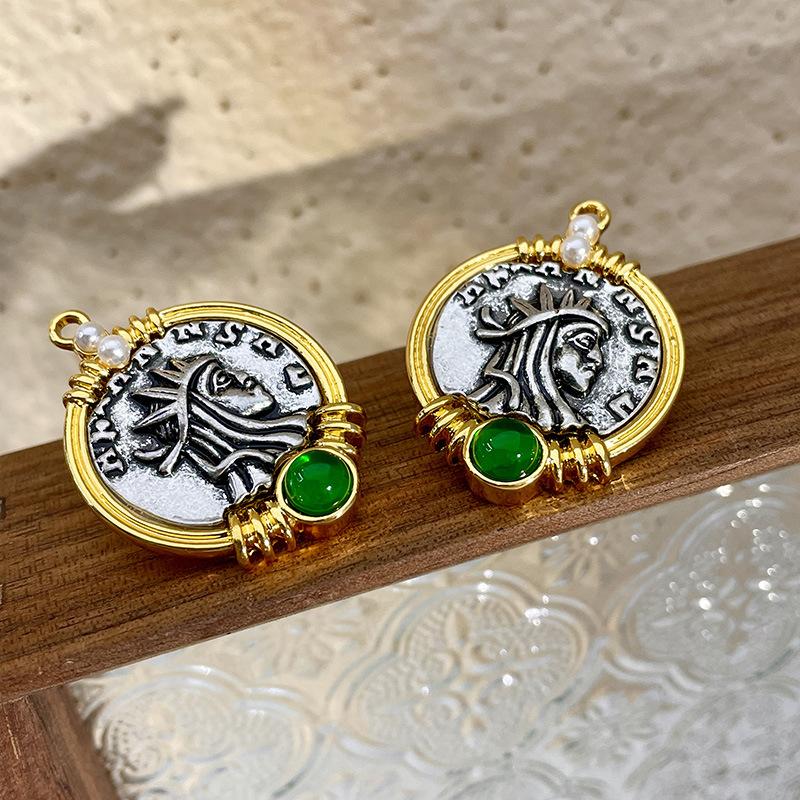 Классические серьги среднего размера для женщин и девочек с эмалью и цветком, серьги-клипсы, винтажные элегантные женские вечерние аксессуары для банкетов высокого класса, ювелирные изделия