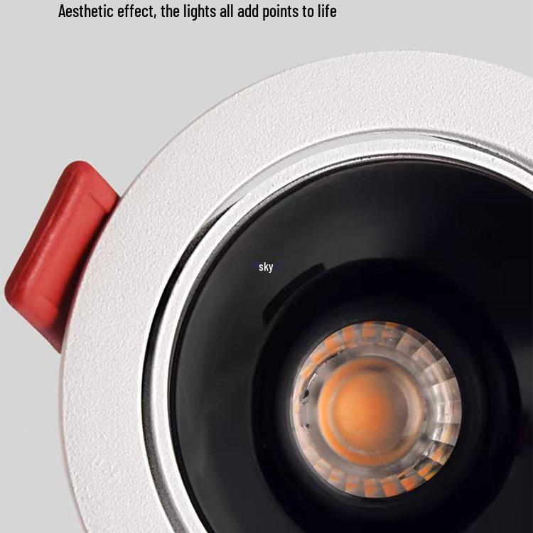 Brand Spotlight Adjustable Anti-Glare Recessed Ceiling Downlight for Living and Dining Rooms