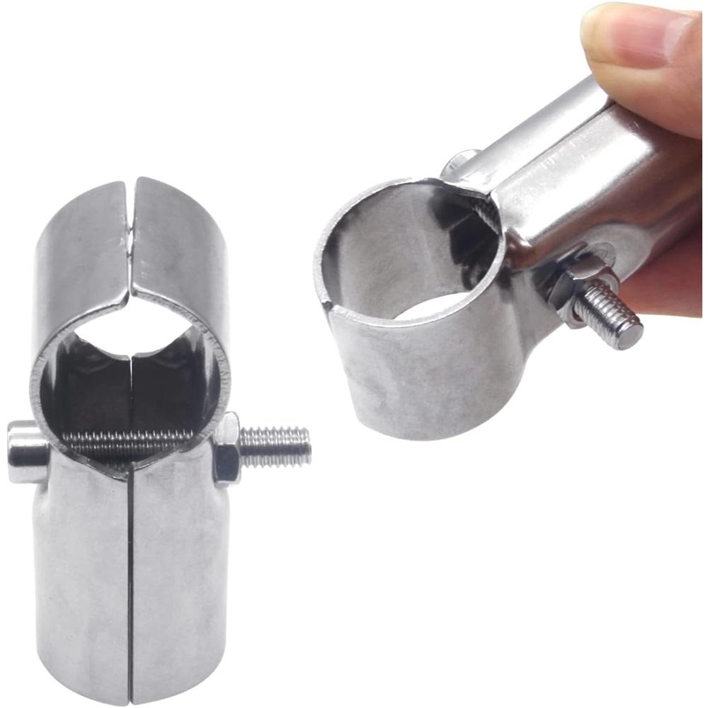 6 комплектов Т-образных зажимов, нержавеющая сталь, серебристый, трубные зажимы, внешний диаметр 1", 25 мм