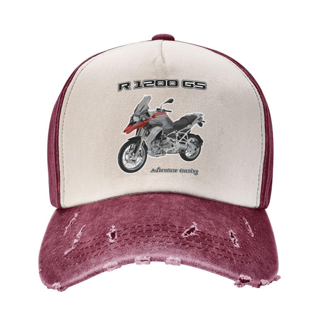 R1200GS Adventure Sport Motorcycles Merch Unisex Baseball Cap R 1200 GS Moto Distressed Washed Caps Hat Casual Soft Headwear