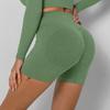 Seamless Yoga Shorts Booty Lifting Push Up Booty Amplify Shorts Women Gym High Waist Shorts Ribbed Workout Fitness Shorts
