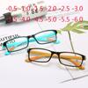 New Plastic Myopia Square Glasses Myopic Glasses for Women Men Short Vision Glasses -0.5 -1.0 -2.0 To -6.0 Lentes Para Hombre