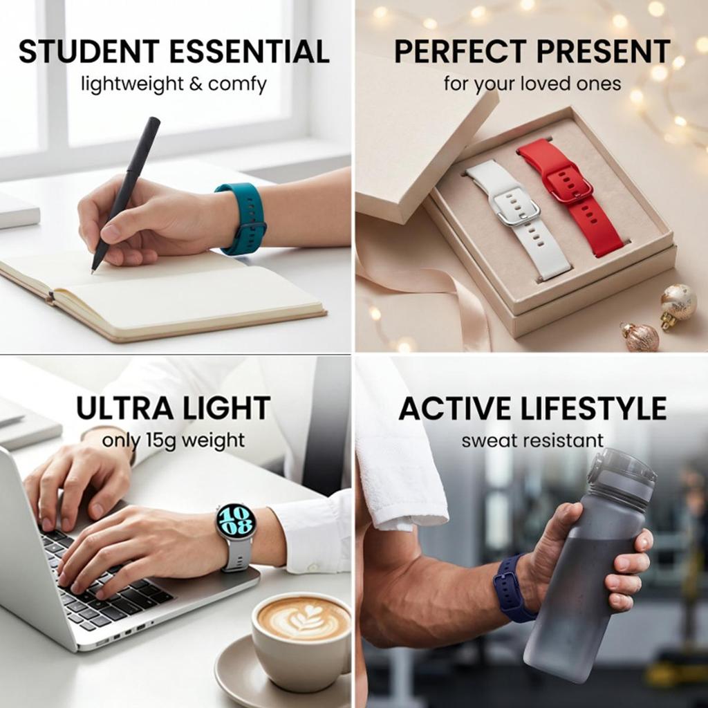 18 мм 20 мм 22 мм Силиконовый ремешок для часов Samsung Galaxy watch 42 мм 46 мм Active 2 Gear S2 S3 Honor Amazfit BIP Huawei watch gt 2 Браслет