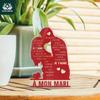 Французская акриловая табличка 'A MON MARI' с романтическим посланием, идеально подходит для декора дома, фермерского дома или офиса, идеальный подарок мужу от жены