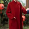 New Autumn and Winter Double-sided Wool Coat Long Chinese Style Animal Year Woolen Coat